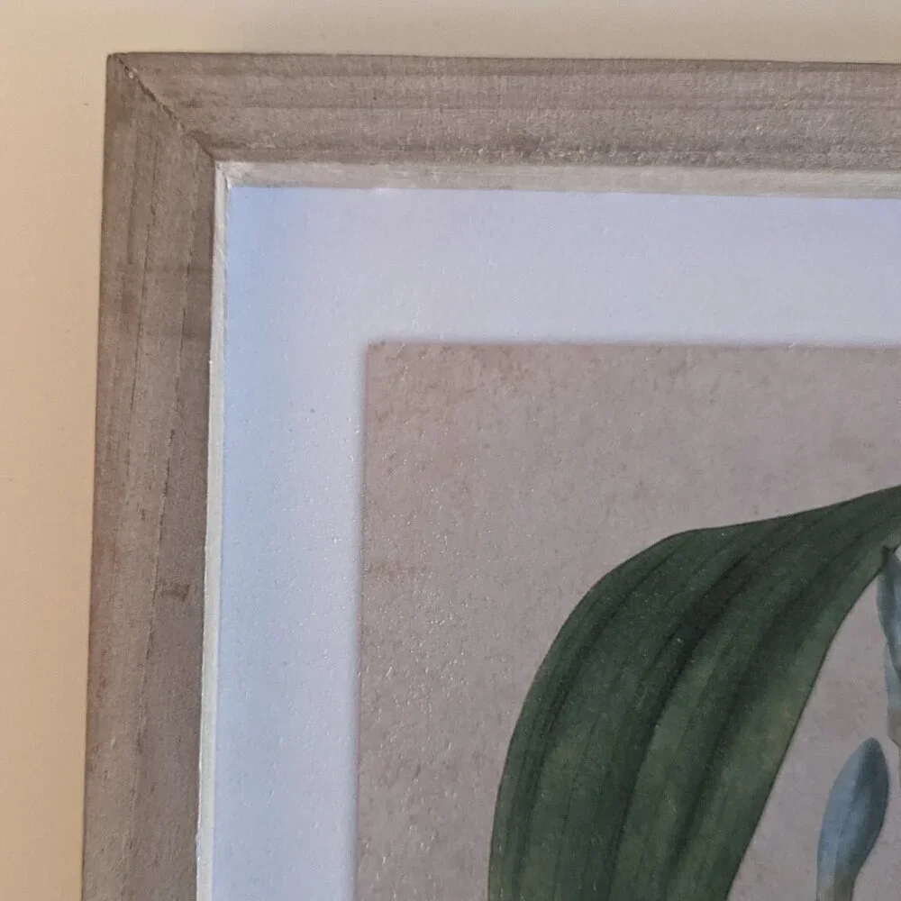 NWT Blue Floral Botanical Farmhouse Vintage Home Wall Decor Michaels Ashland NEW - Picture 4 of 7